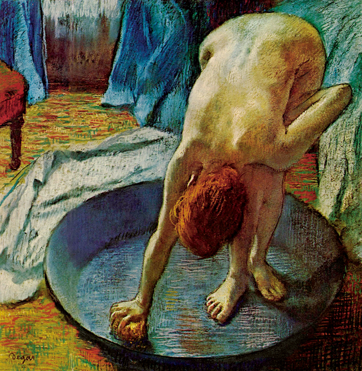  埃德加·德加 Edgar Degas—— 浴盆中的裸女 (1)